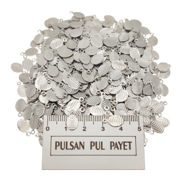 Metal Pirinç Pul Model 250 6x12 mm Nikel