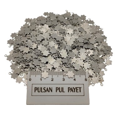 Metal Pirinç Pul Model 252 7x10 mm Nikel