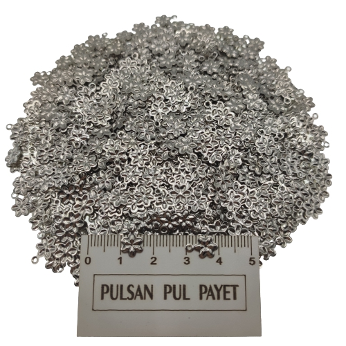 Metal Pirinç Pul Model 256 7x10 mm Nikel