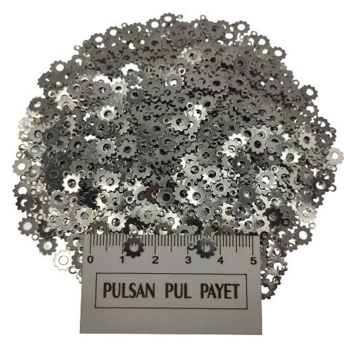 Metal Pirinç Pul Model 260 7x10 mm Nikel