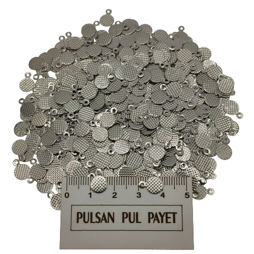 Metal Pirinç Pul Model 271 7x10 mm Nikel