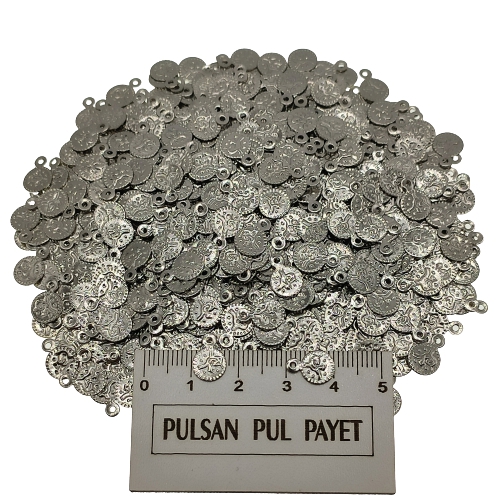 Metal Pirinç Pul Model 272 7x10 mm Nikel