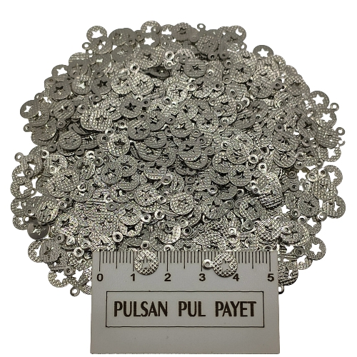 Metal Pirinç Pul Model 273 7x10 mm Nikel