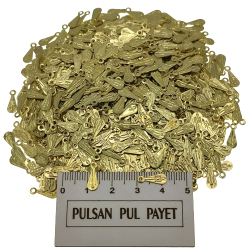 Metal Pirinç Pul Model 280 4x12 mm Altın