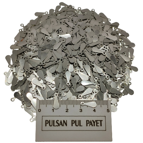 Metal Pirinç Pul Model 282 4x12 mm Nikel