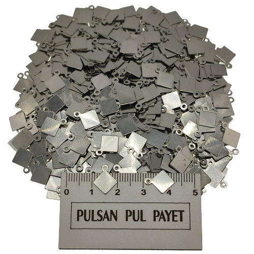 Metal Pirinç Pul Model 288 10x12 mm Nikel