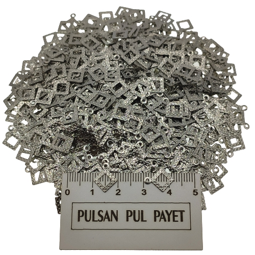 Metal Pirinç Pul Model 290 10x12 mm Nikel