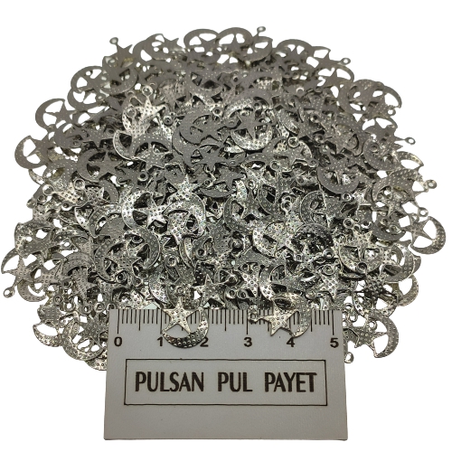 Metal Pirinç Pul Model 299 10x15 mm Nikel