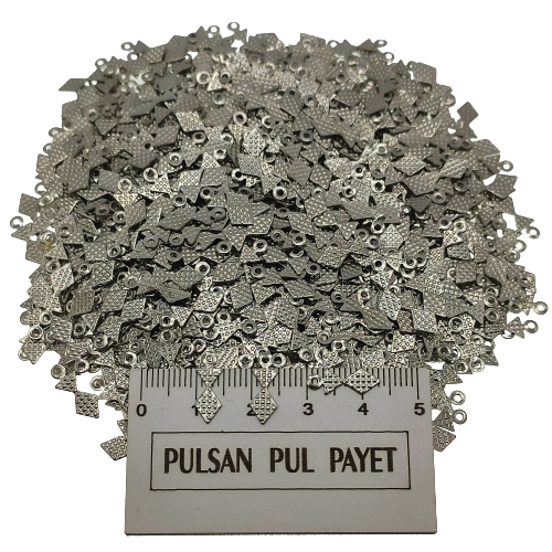 Metal Pirinç Pul Model 306 5x13 mm Nikel