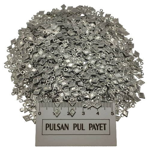 Metal Pirinç Pul Model 307 5x13 mm Nikel