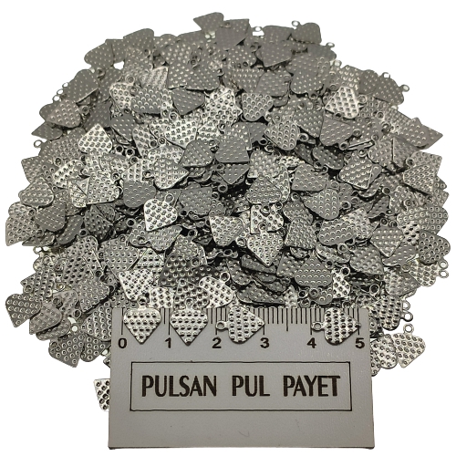 Metal Pirinç Pul Model 311 8x10 mm Nikel