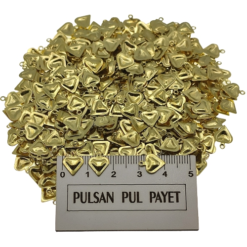 Metal Pirinç Pul Model 312 8x10 mm Altın