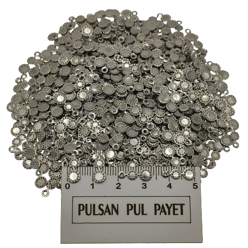 Metal Pirinç Pul Model 314 5x13 mm Nikel