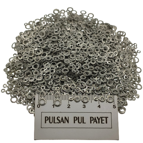 Metal Pirinç Pul Model 315 5x13 mm Nikel