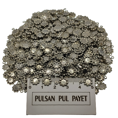 Metal Pirinç Pul Model 321 8x10 mm Nikel