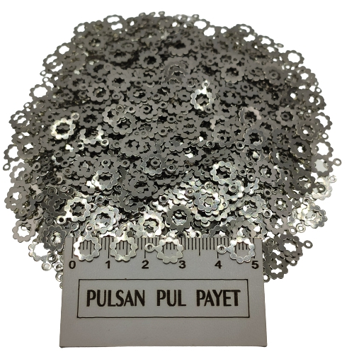 Metal Pirinç Pul Model 324 8x10 mm Nikel