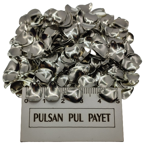 Metal Pirinç Pul Model 327 8x10 mm Nikel