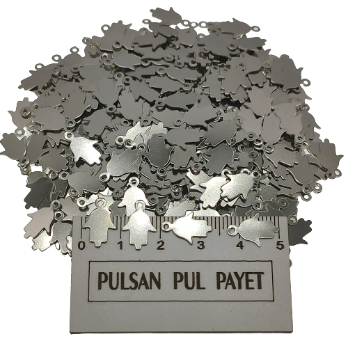 Metal Pirinç Pul Model 332 8x14 mm Nikel