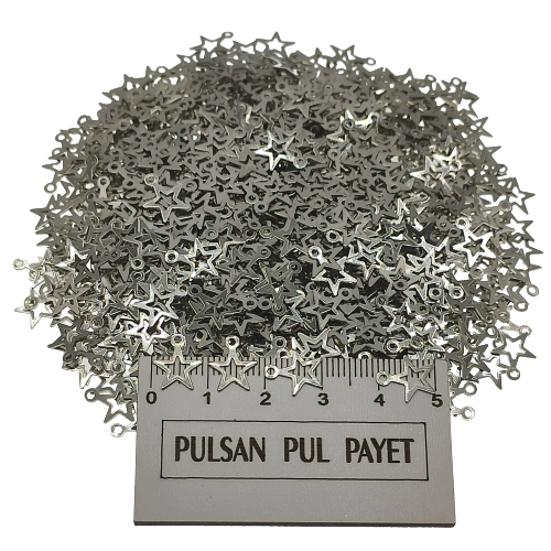 Metal Pirinç Pul Model 340 8x10 mm Nikel