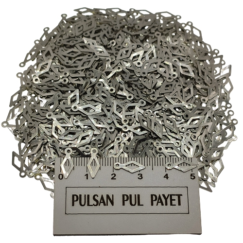 Metal Pirinç Pul Model 342 5x12 mm Nikel