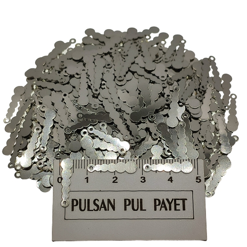 Metal Pirinç Pul Model 347 5x18 mm Nikel