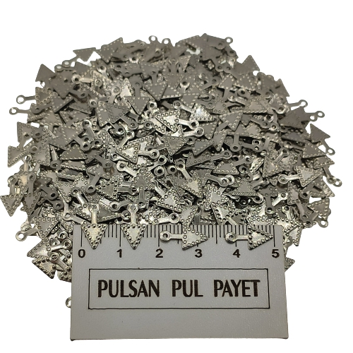 Metal Pirinç Pul Model 353 7x13 mm Nikel