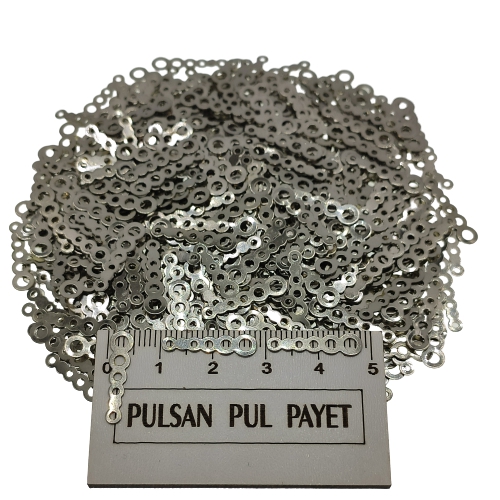 Metal Pirinç Pul Model 354 5x18 mm Nikel