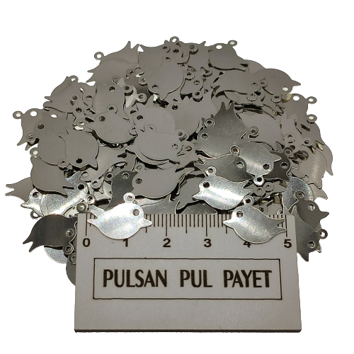 Metal Pirinç Pul Model 357 17x13 mm Nikel