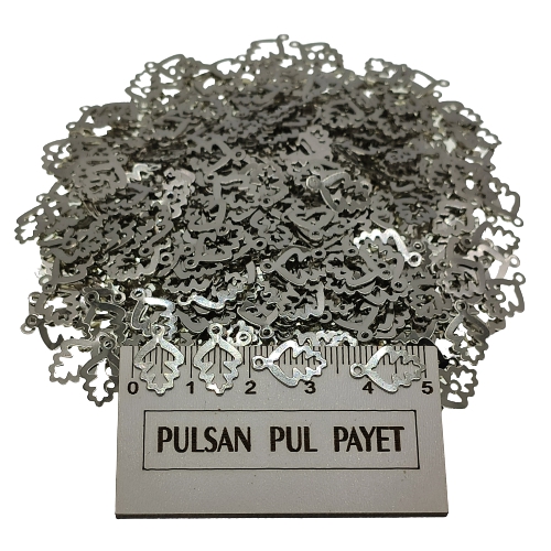 Metal Pirinç Pul Model 363 9x12 mm Nikel