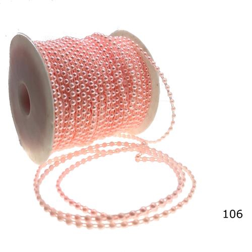 Makara Yarım İnci 04 mm Renk 106 Toz pembe