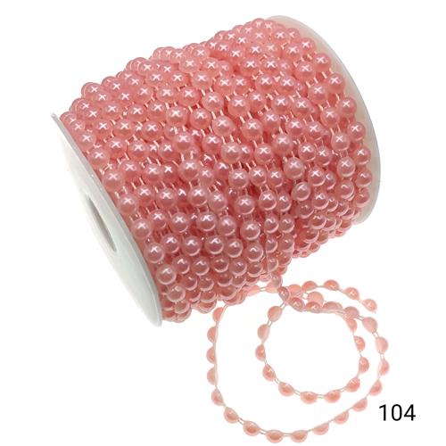 Makara Yarım İnci 06 mm Renk 104 Şeker pembe