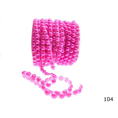 Makara Yarım İnci 08 mm Renk 104 Şeker pembe